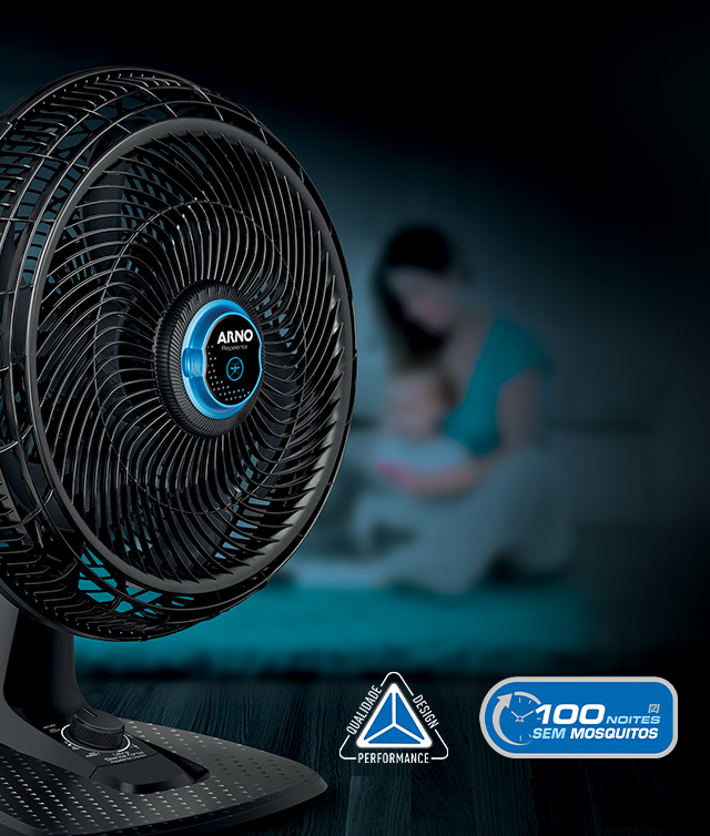 Ventilador Arno Ultra Silence Force Desmontável Repelente