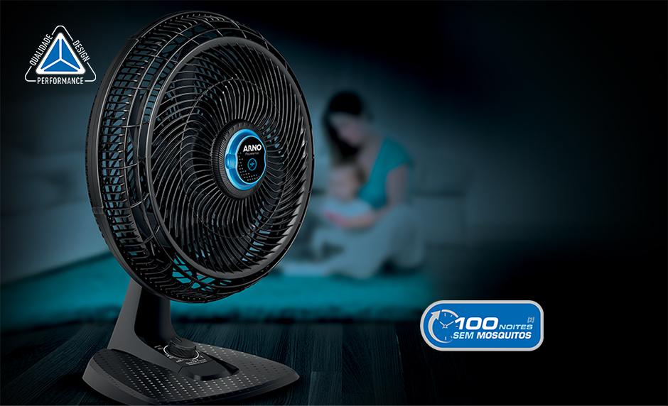 Ventilador Arno Ultra Silence Force Desmontável Repelente