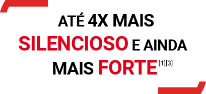 Até 4x mais silencioso