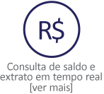 Consulta de saldo e extrato em tempo real