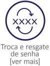 Troca e resgate de senha